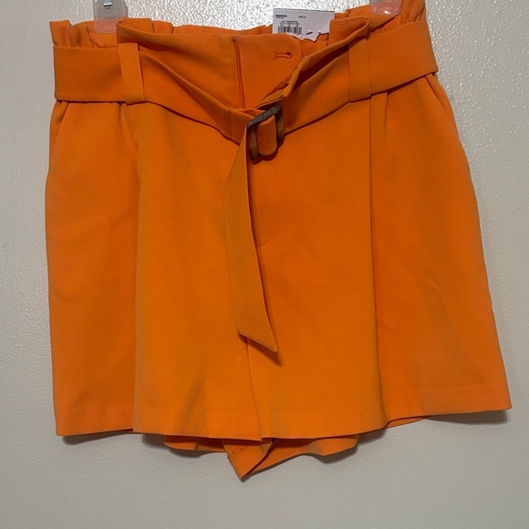 Nine West Vibrant Orange High Waist Shorts - Picture 1 of 8
